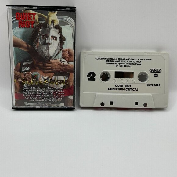 Quiet Riot Condition Critical 1984 Album Cassette Includes Hit Songs Pasha Recor - Picture 4 of 4